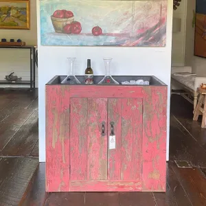 Red Dry Sink