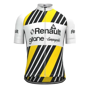 Renault gitane Yellow Vintage Short Sleeve Cycling Jersey Top