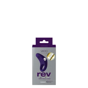 Rev Rechargeable Vibrating C-Ring - Purple: Rev Up Your Intimate Moments