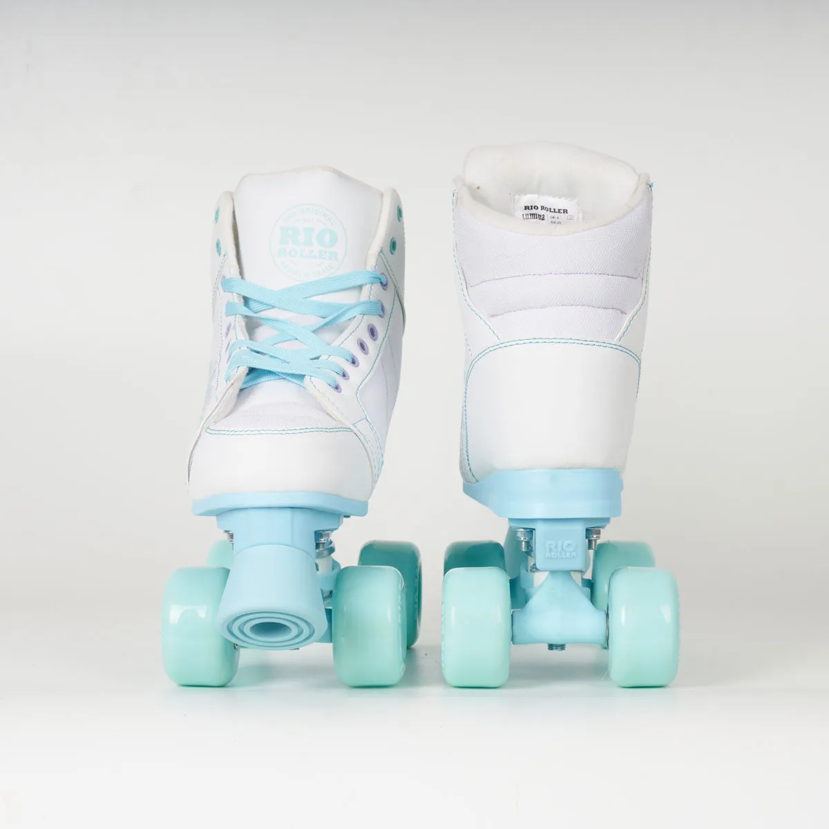 Rio Roller Lumina Quad Skates - White / Blue