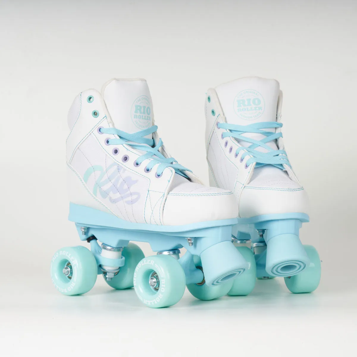 Rio Roller Lumina Quad Skates - White / Blue