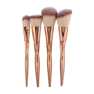 Russet 4 pcs Brown Face Metallic Brush Set