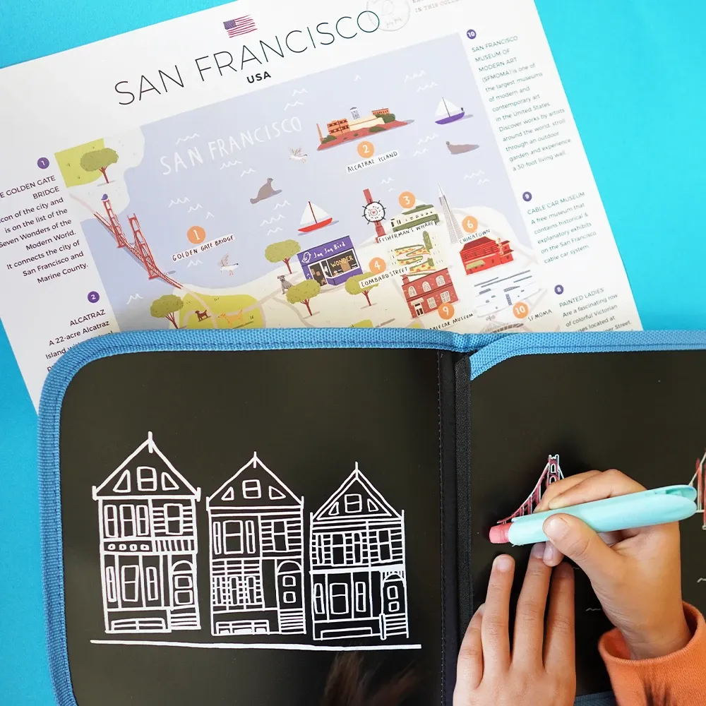 San Francisco Dry Erase Reusable Activity Book