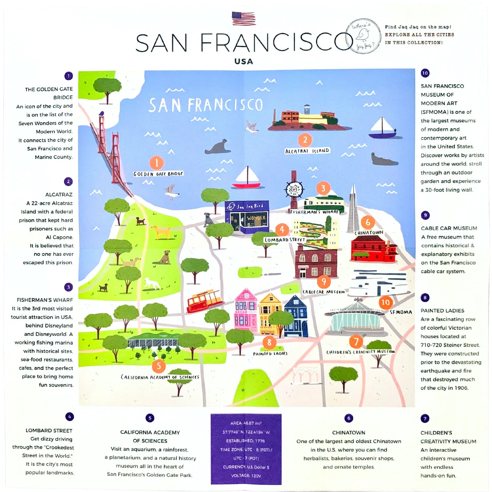 San Francisco Dry Erase Reusable Activity Book