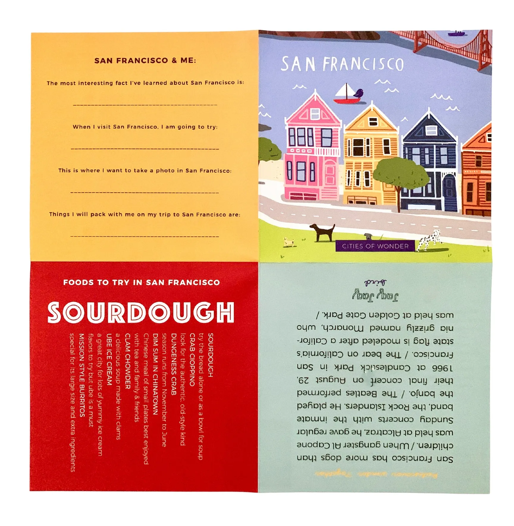 San Francisco Dry Erase Reusable Activity Book