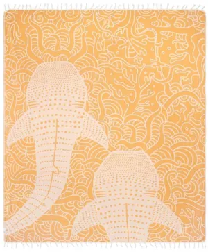 Sand Cloud Whale Shark Sunflower Beach Blanket