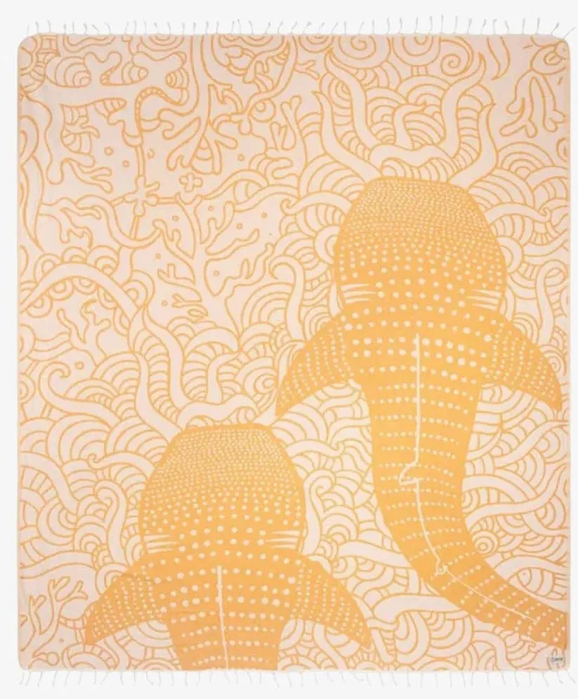 Sand Cloud Whale Shark Sunflower Beach Blanket
