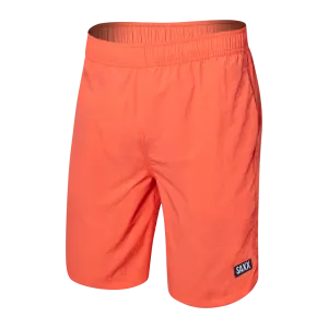 Saxx Mens Go Coastal Classic Volley 7" Swim Short - Hot Coral