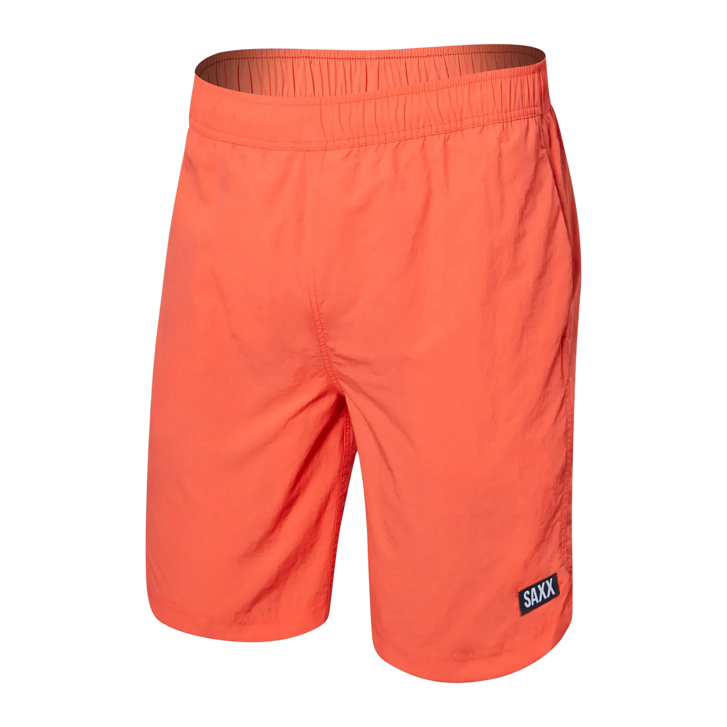 Saxx Mens Go Coastal Classic Volley 7" Swim Short - Hot Coral
