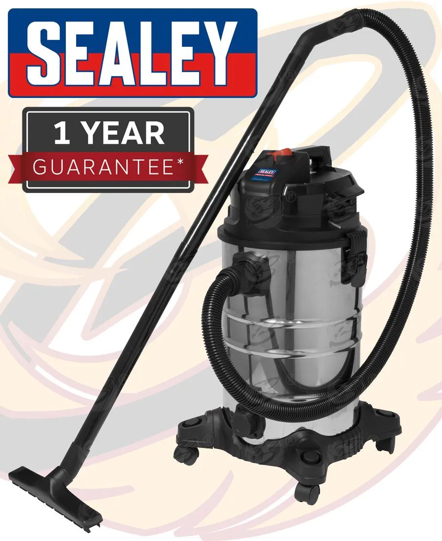 SEALEY 30L WET & DRY VACUUM CLEANER 1000W 230V