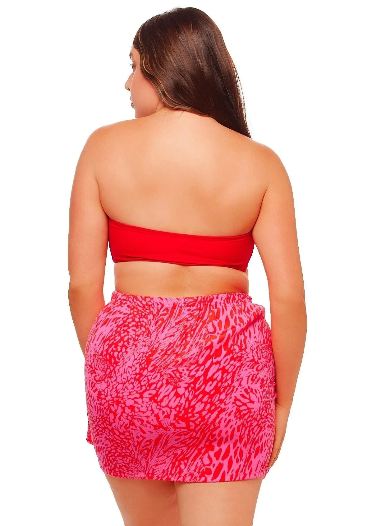 Side Tie Mini Skirt - Leopard Print
