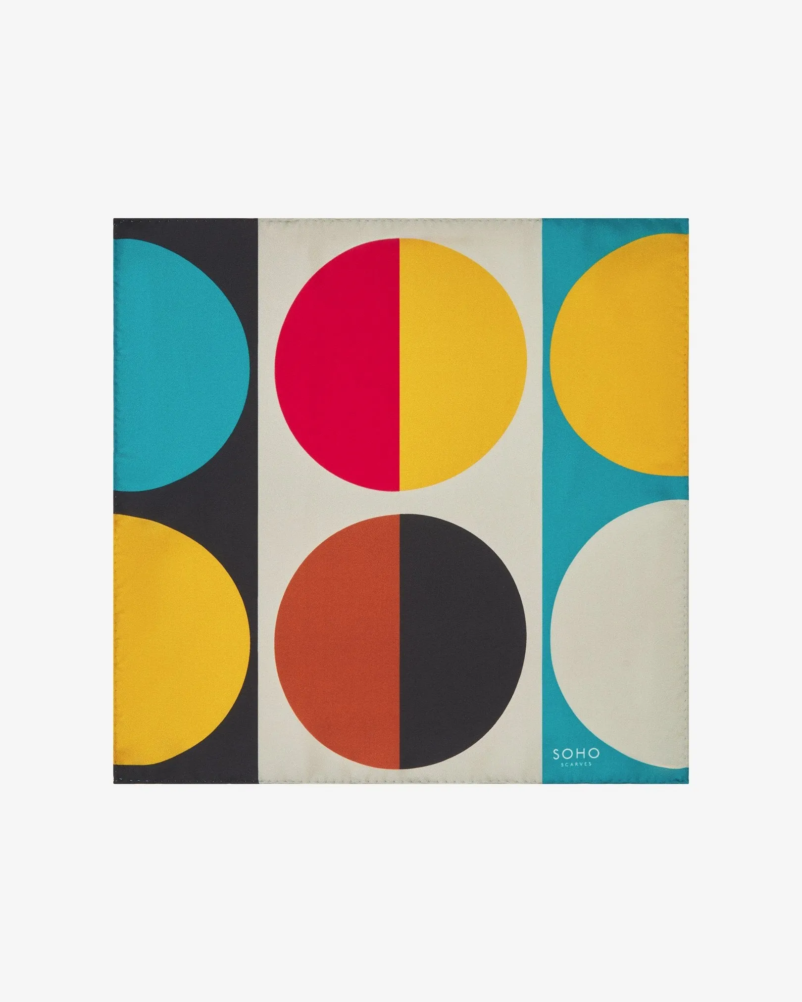 Silk Bauhaus Pocket Square - The Weimar