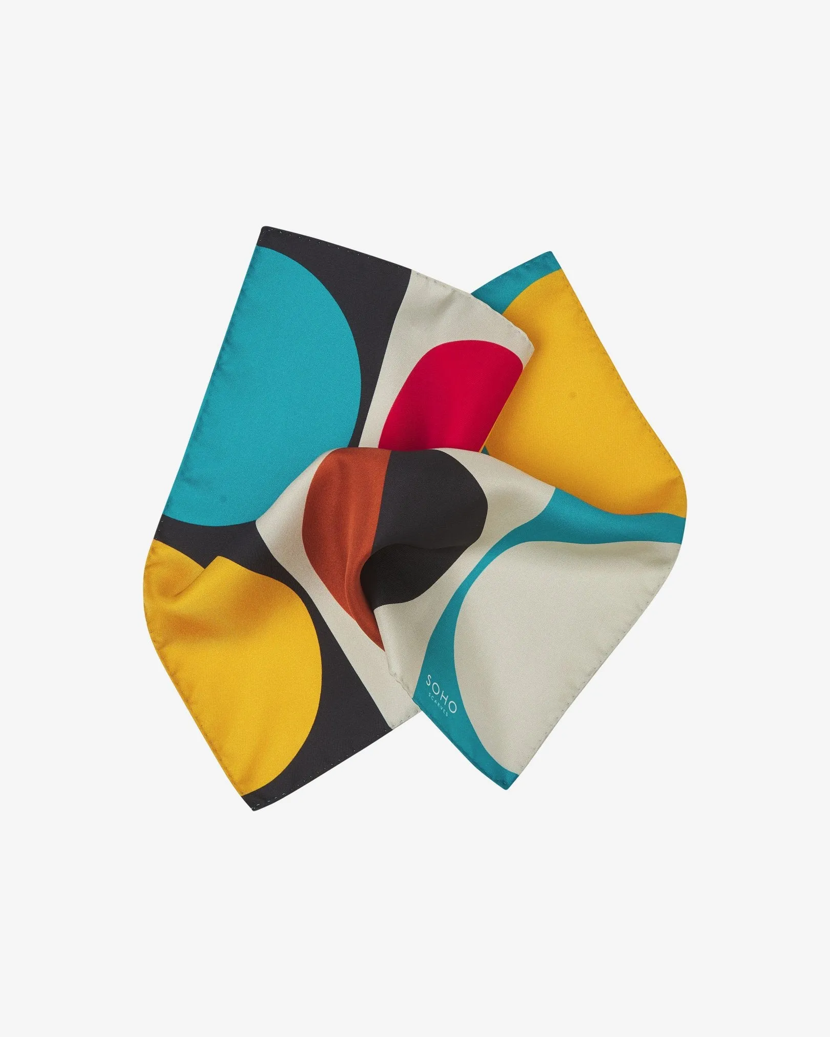 Silk Bauhaus Pocket Square - The Weimar