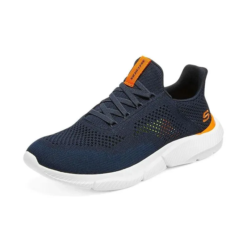 Skechers Men Shoes Breathable Mesh Running Shoes Mens Slip on Walking Casual Sneakers Male Tennis Sports Shoes Кроссовки Мужские