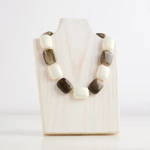 Slate & White Combo Chicklet Cooling Necklace
