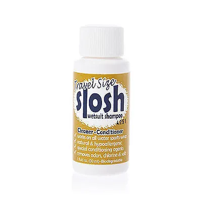 Slosh Wetsuit Shampoo Small size (30ml) Eco Friendly Surf/Dive/Swim/Sea/Water