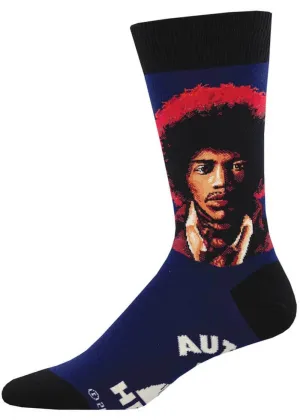 Socksmith Hendix Portrait Socks Blue