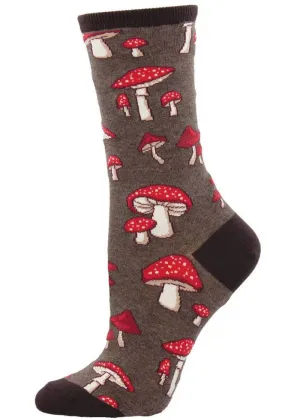 Socksmith Sokken Pretty Fly For A Fungi Mushroom Socks Multi