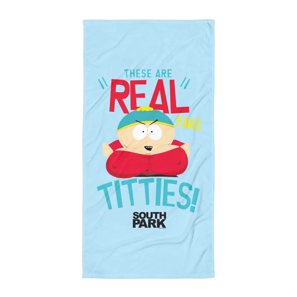 South Park Cartman Real Fake Beach Towel