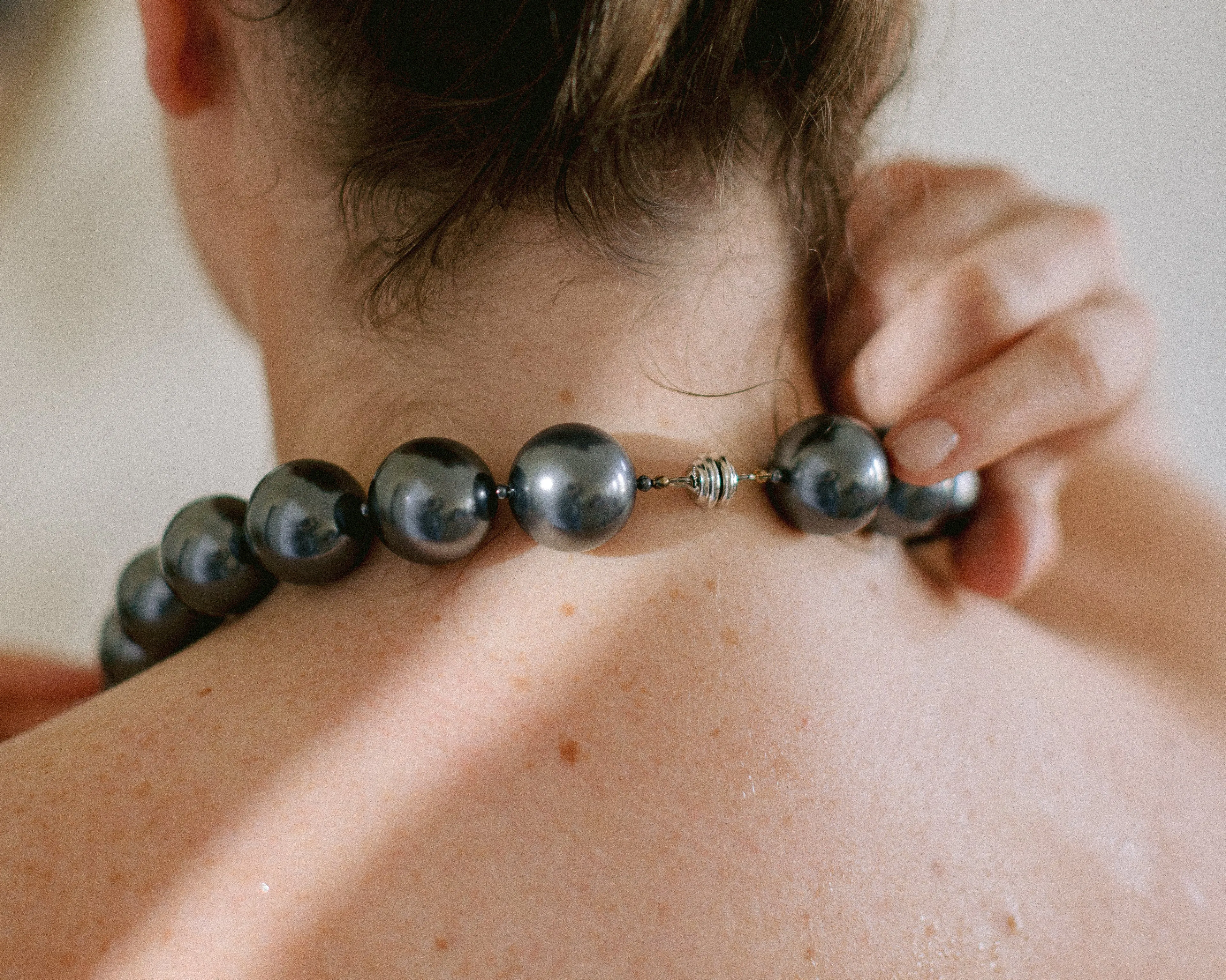 Sterling Grey Cooling Pearl Necklace