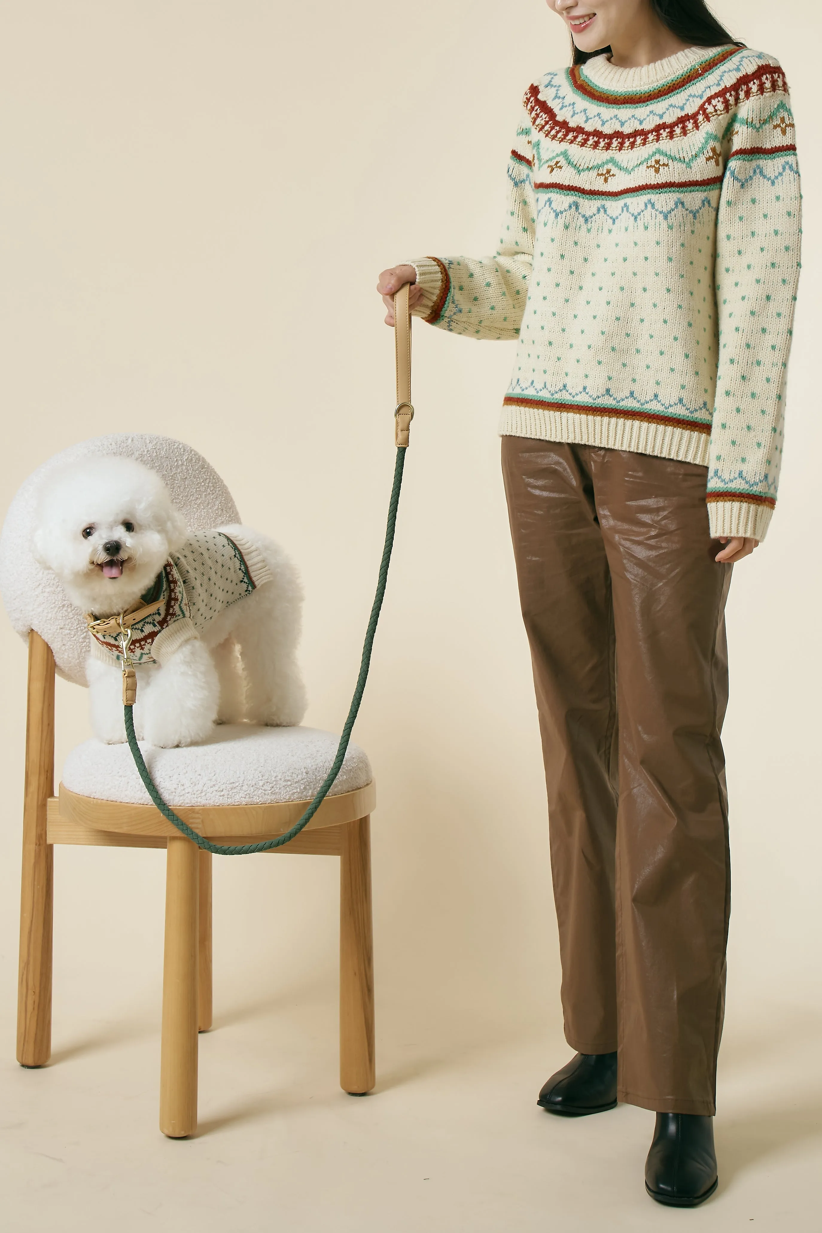 [STORETS X COSONNE] Fair Isle Retro Pet Sweater(for pet)