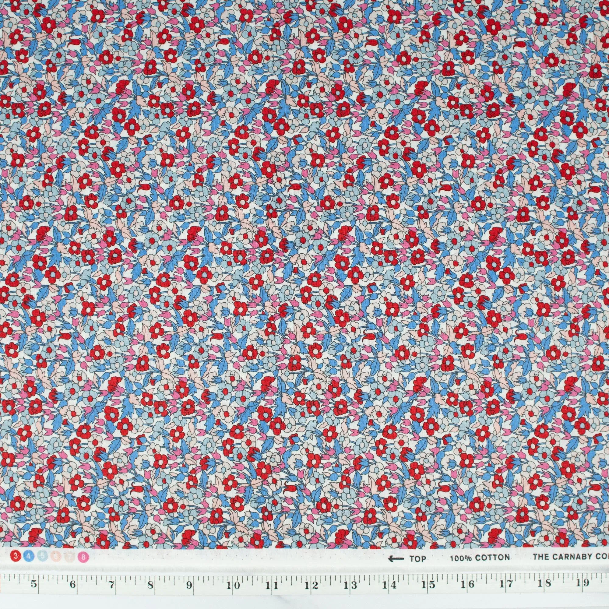 The Carnaby Collection by Liberty Fabrics - Retro Indigo Piccadilly Poppy B