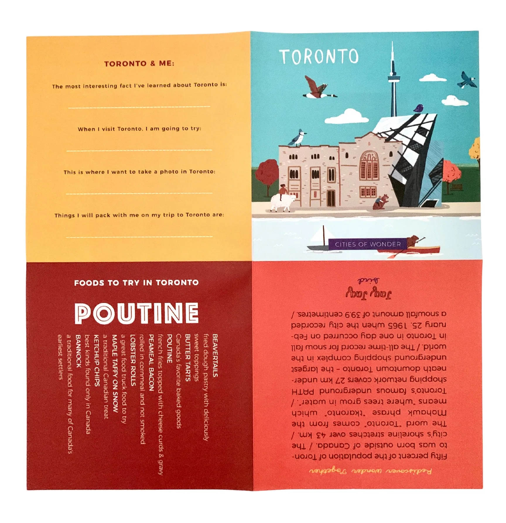 Toronto Dry Erase Reusable Activity Book