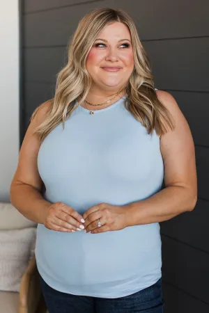 Travel My Way Tank Top- Sky Blue