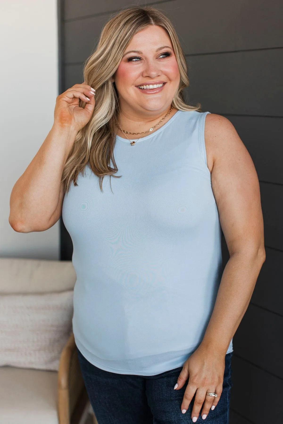 Travel My Way Tank Top- Sky Blue