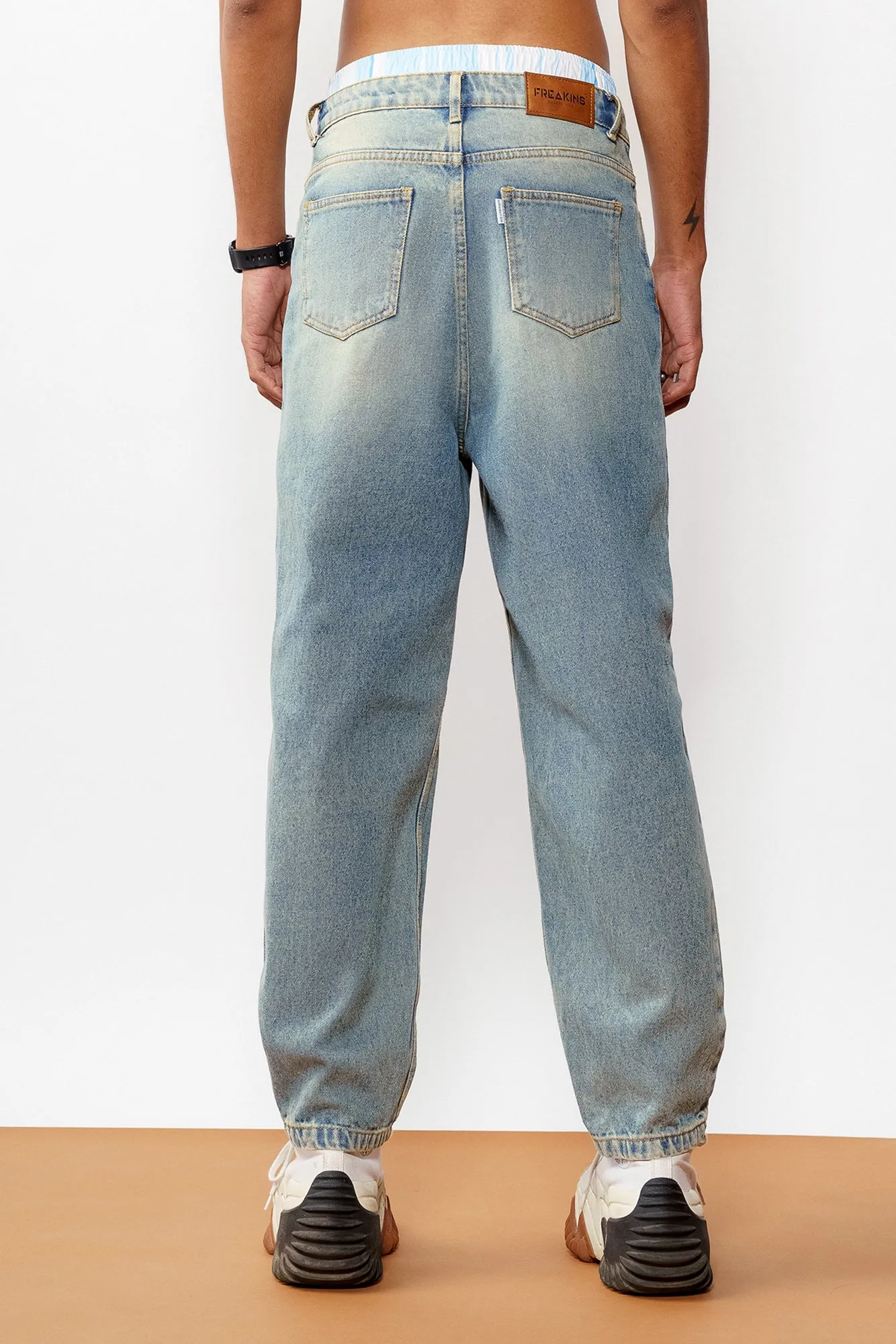Vintage Ripped Slouchy Men's Jeans