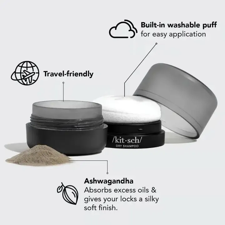 Volumizing Rice Protein Dry Shampoo - Dark Tinted Powder