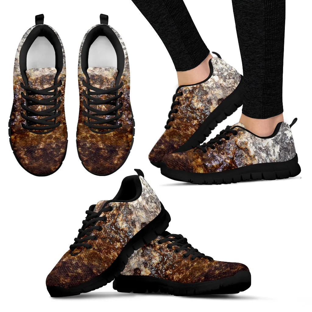 Women's Sneaker Black - Wet Rock Design