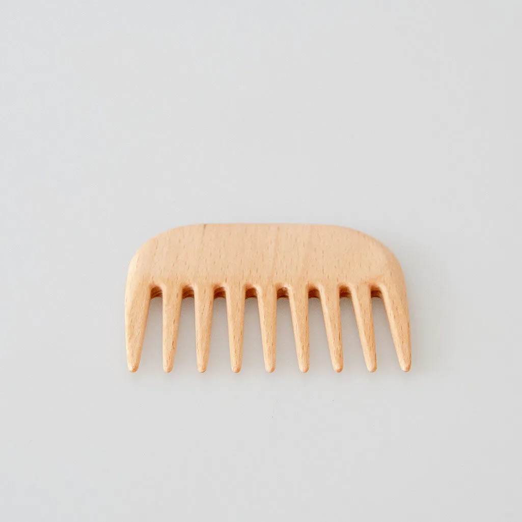 Wooden Pocket Comb for Travel - 2 Styles