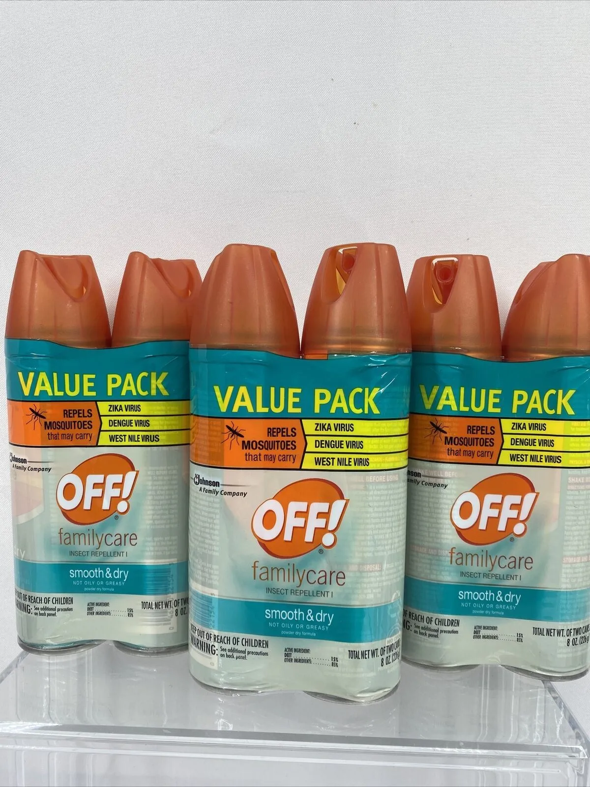 XX (6) OFF Family Care Insect Repellent I Smooth & Dry Bug Spray 6x 4oz