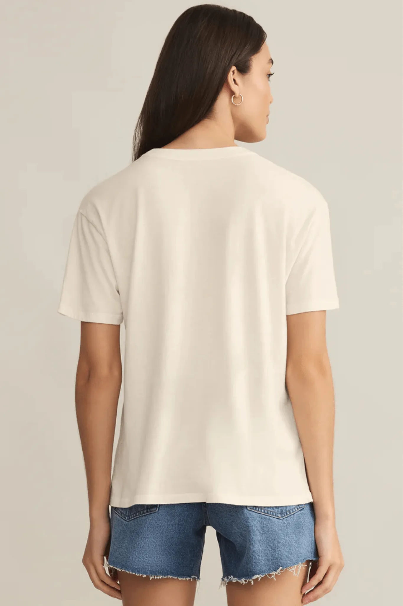 Z Supply: Fun & Sun Boyfriend Tee in Sea Salt